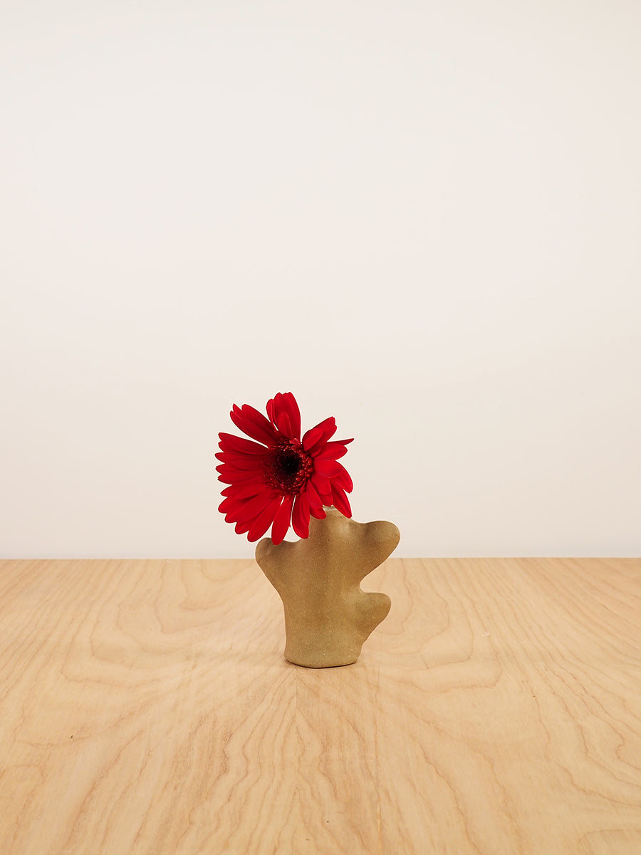 Ric Rac Bud Vase (Tan)
