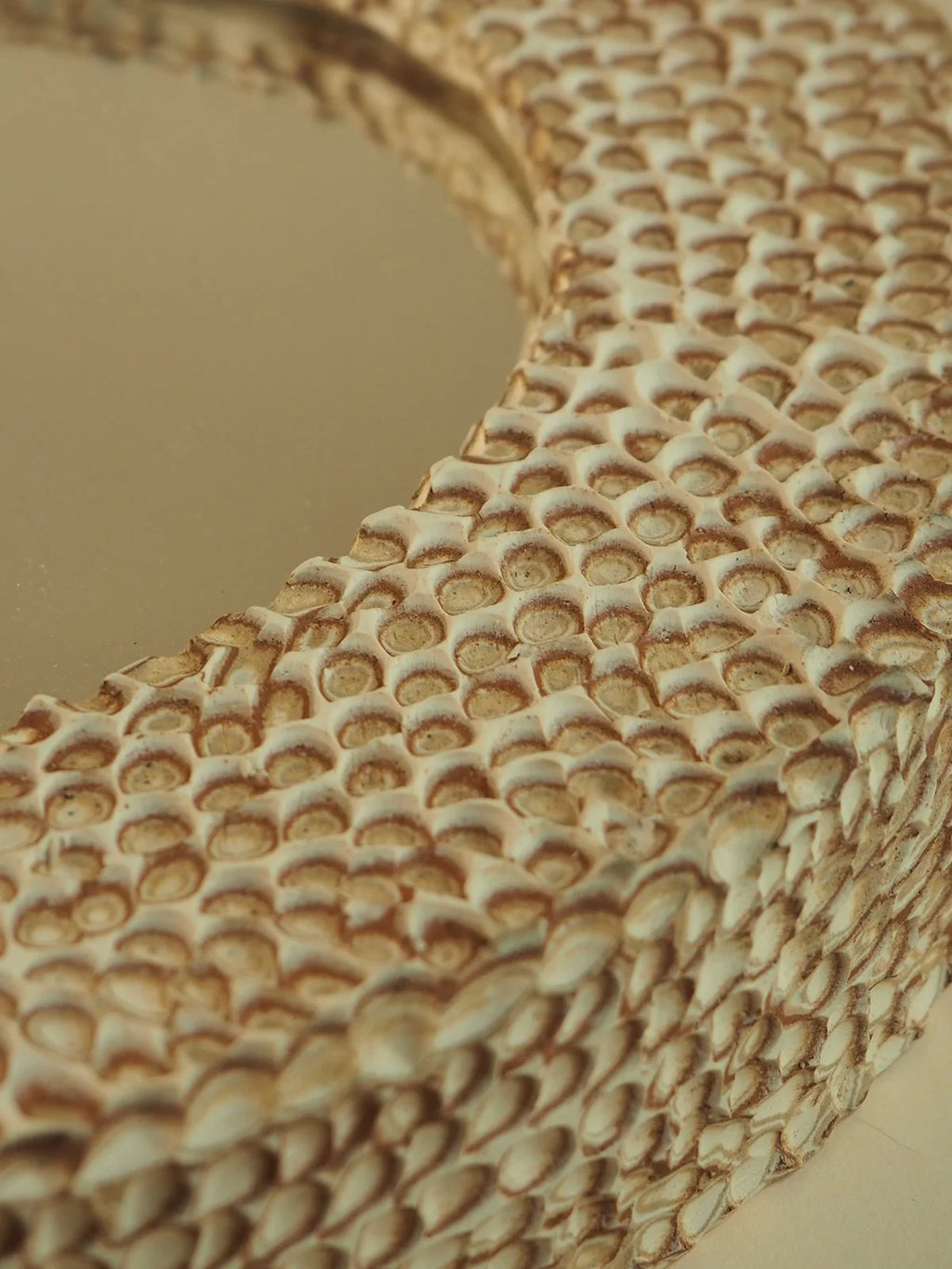 Carved Mirror Frame, Red