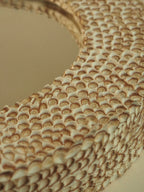 Carved Mirror Frame, Red