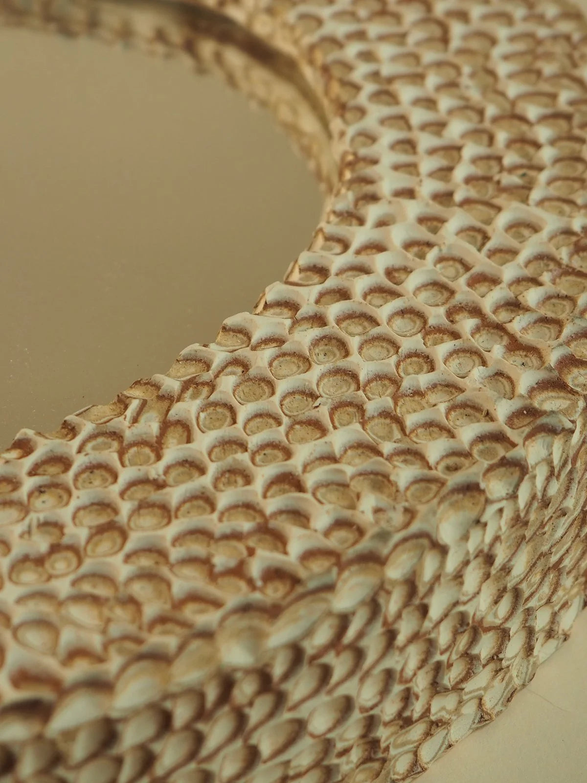 Carved Mirror Frame, Red