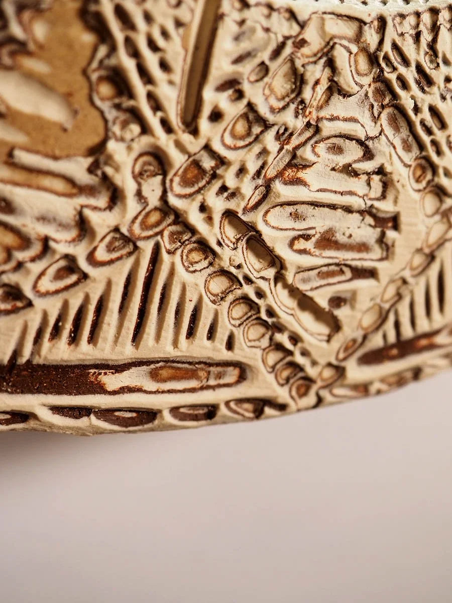 Carved Mirror Frame, Geometric