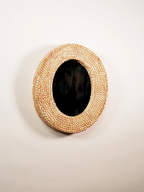 Carved Mirror Frame, Red