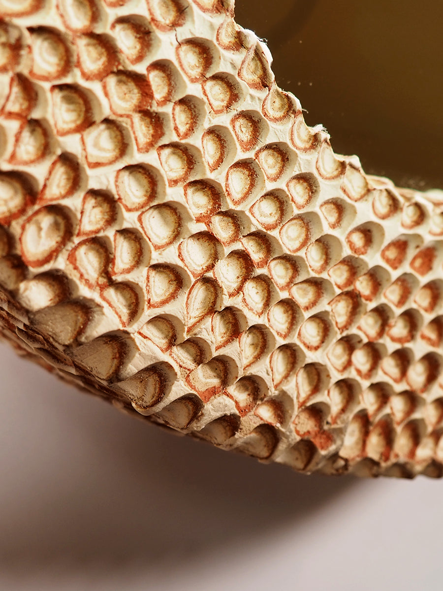 Carved Mirror Frame, Red