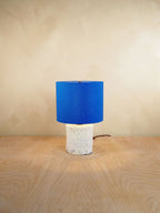 Petite Blue Crackle Lamp