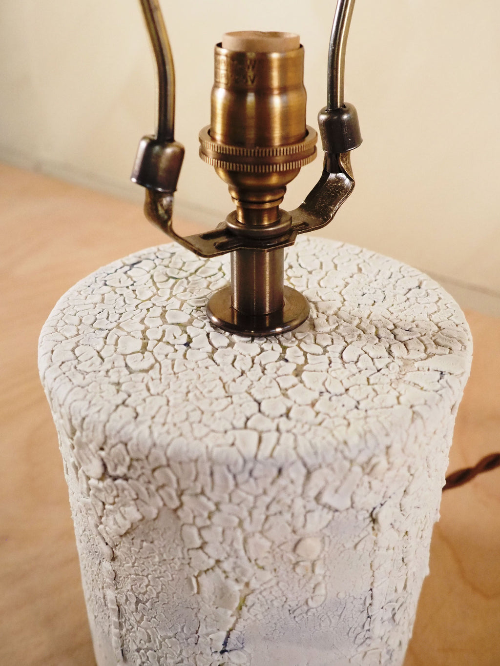 Petite Blue Crackle Lamp