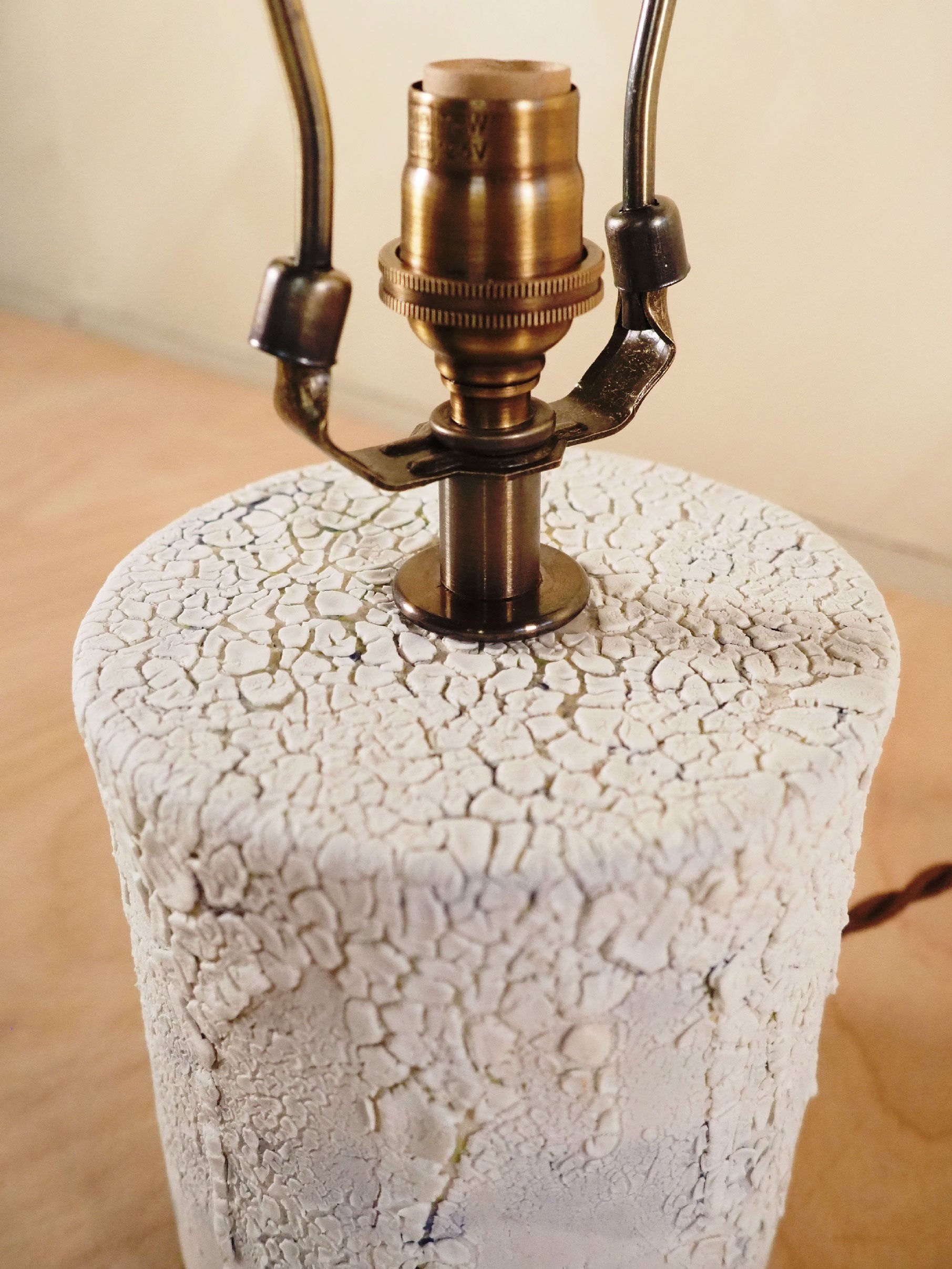 Petite Blue Crackle Lamp