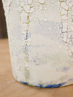 Petite Blue Crackle Lamp