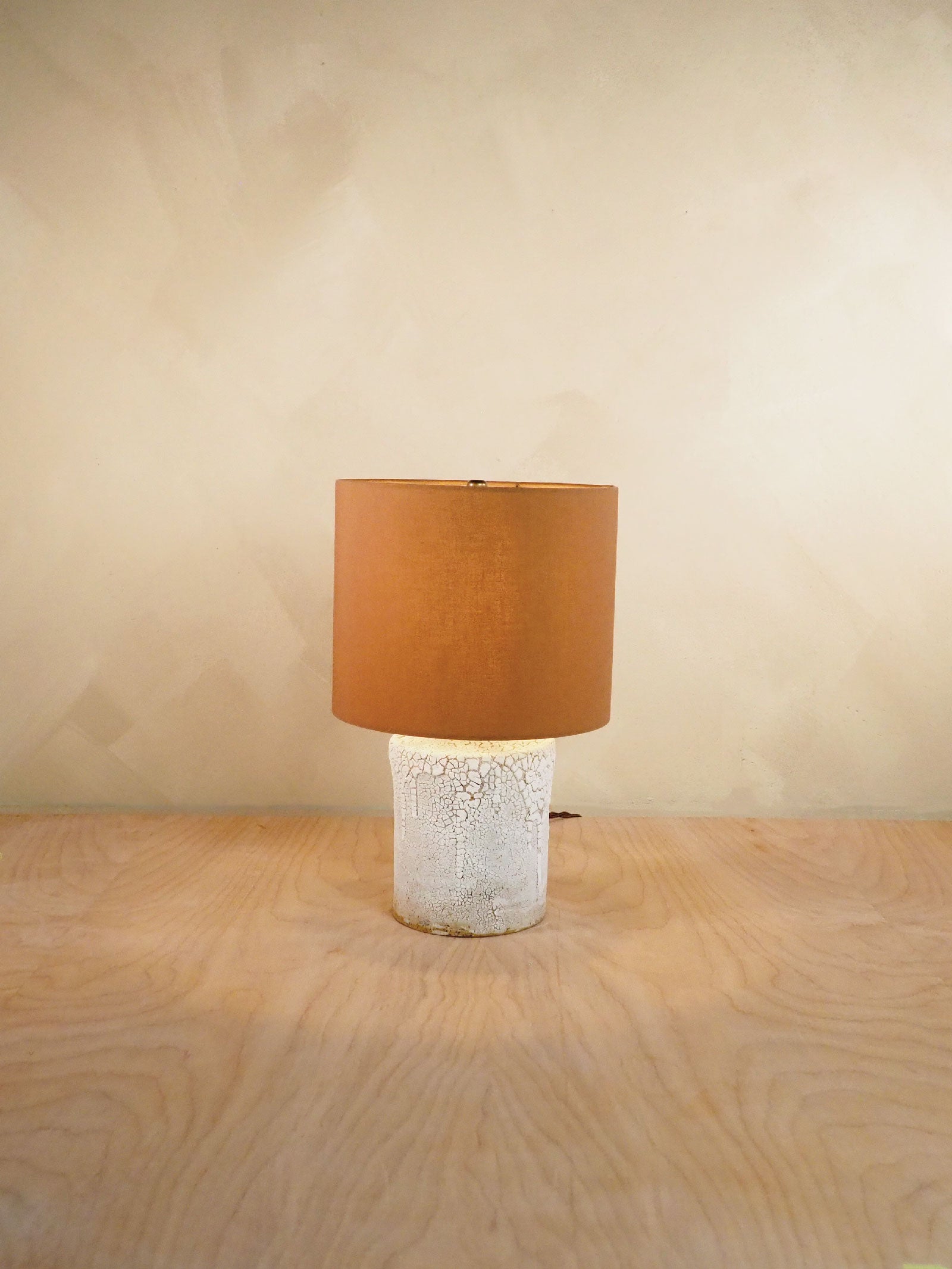 Petite Sepia Crackle Lamp