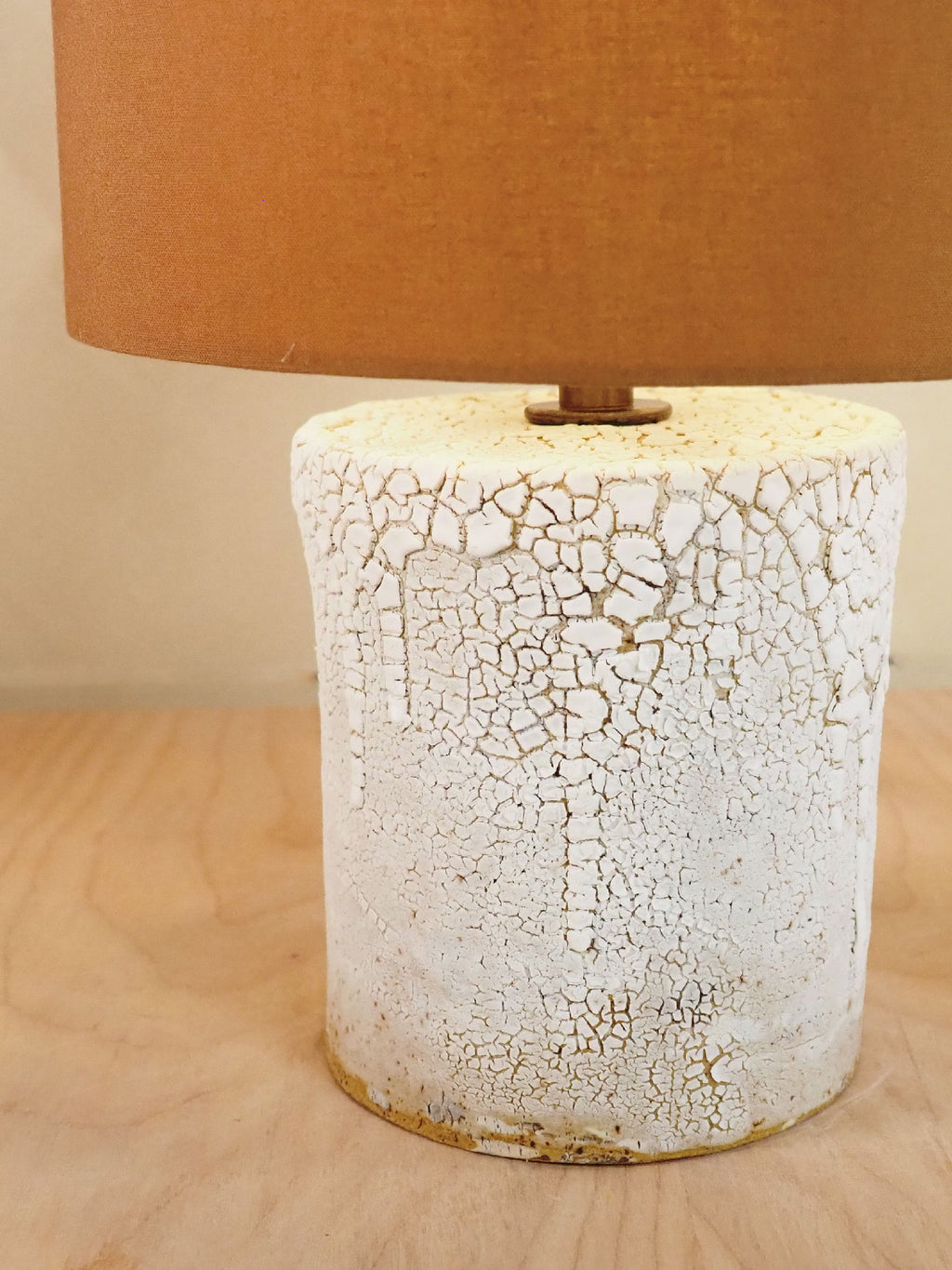 Petite Sepia Crackle Lamp