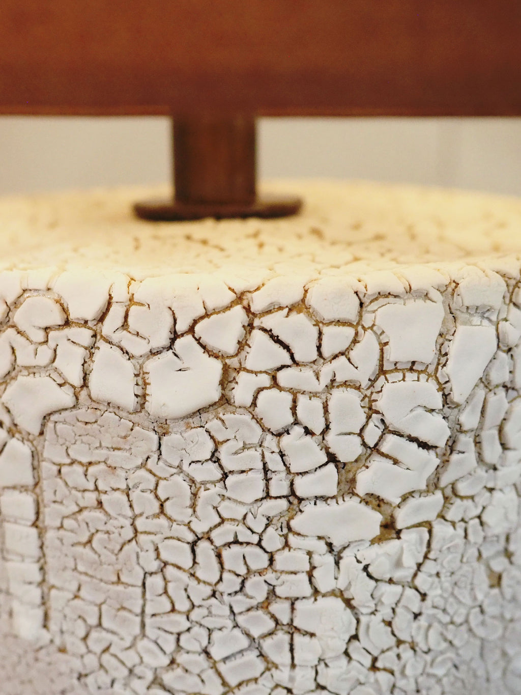 Petite Sepia Crackle Lamp