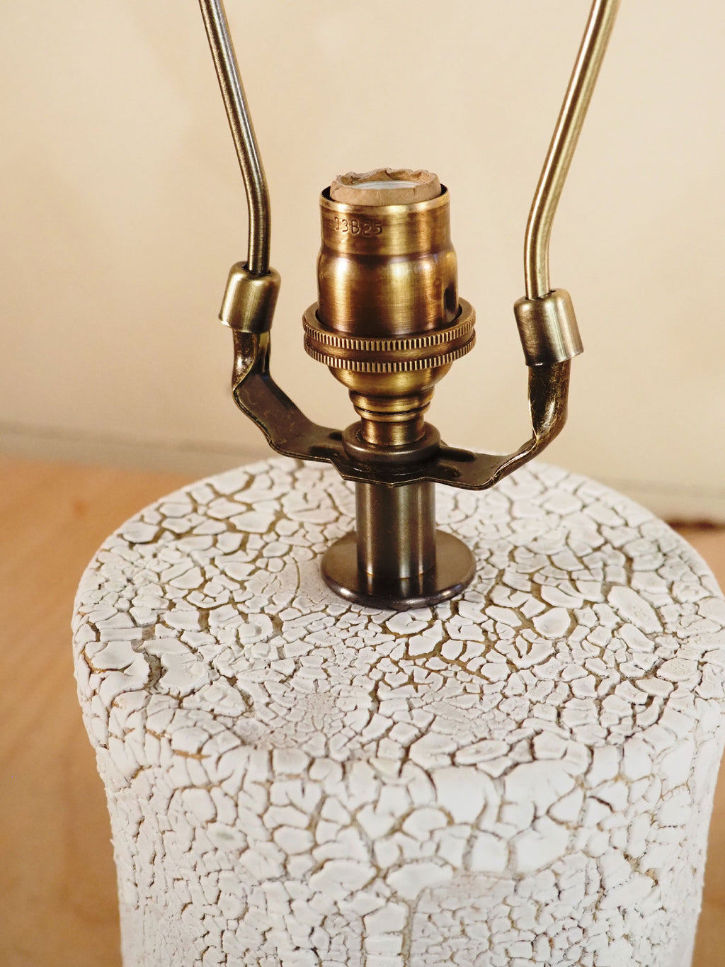 Petite Sepia Crackle Lamp