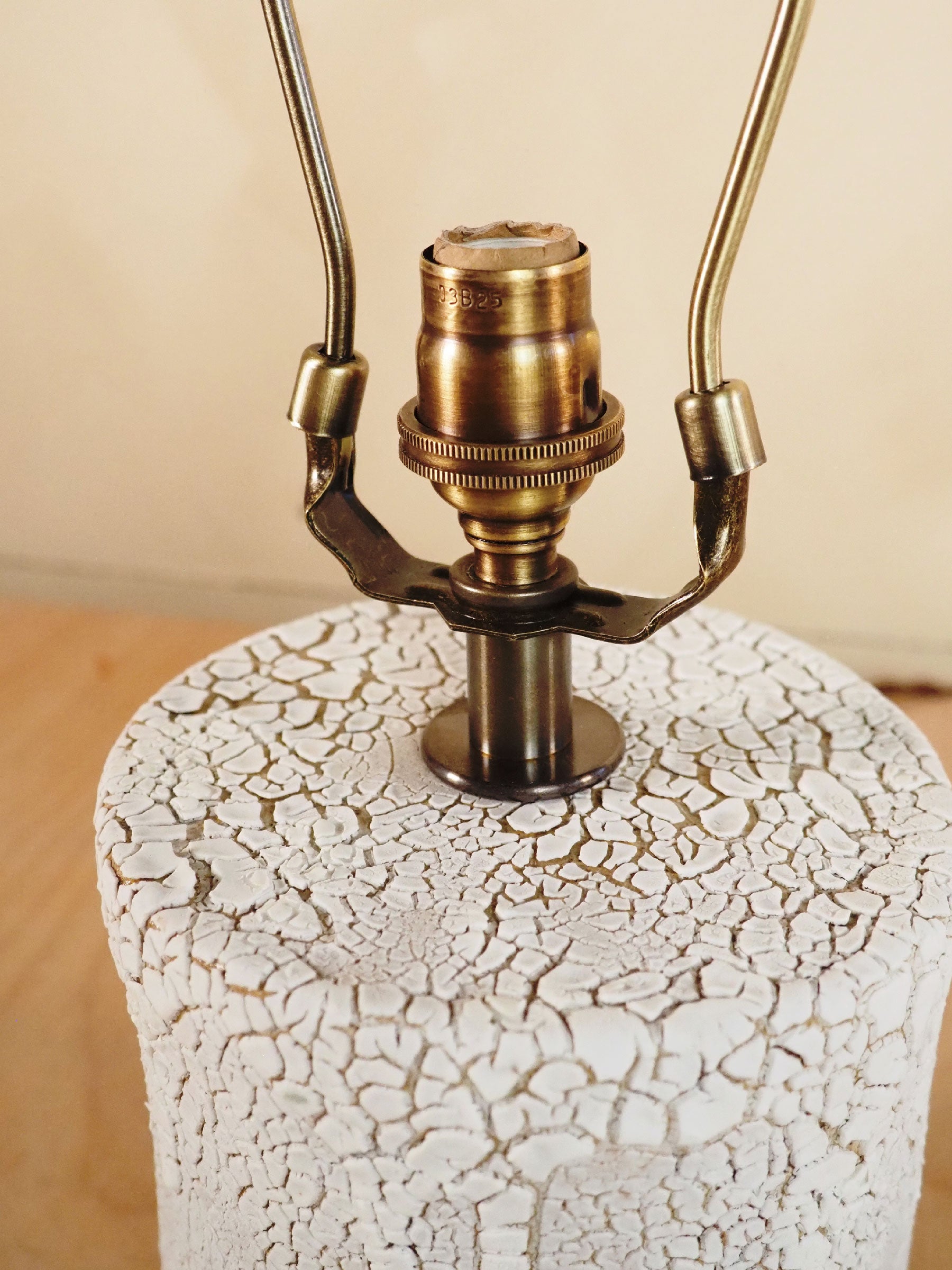 Petite Sepia Crackle Lamp