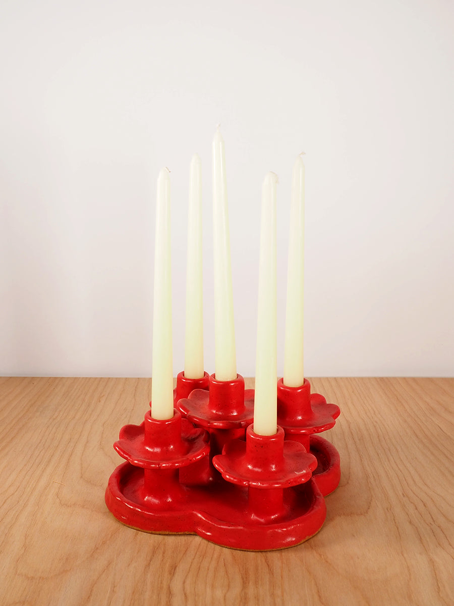 Flor Candelabra (Red)