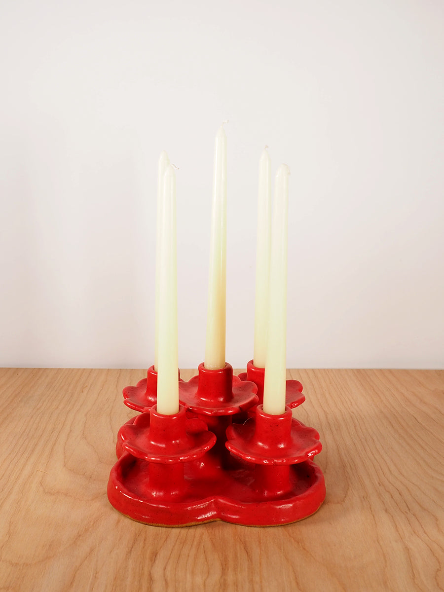 Flor Candelabra (Red)