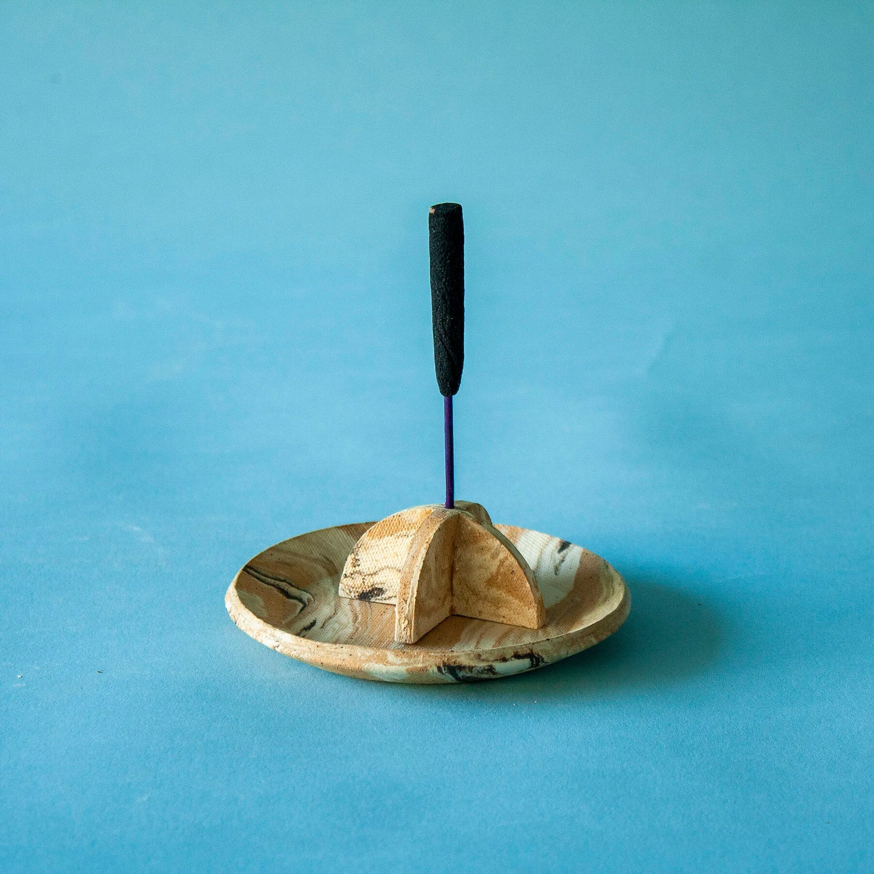 Marbled Incense Holder