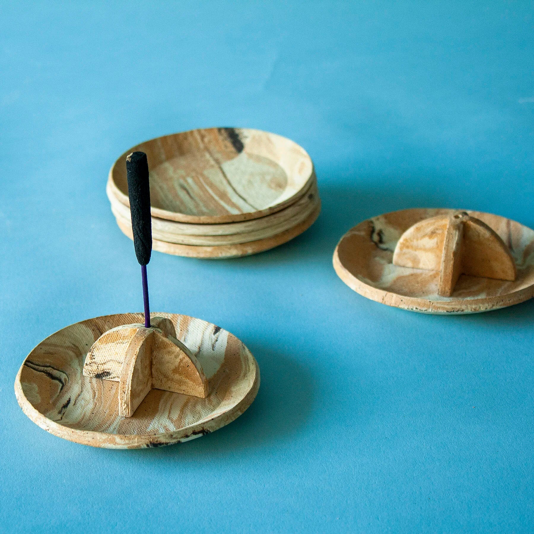 Marbled Incense Holder