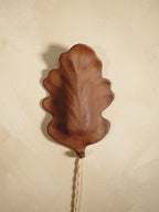 Oak Leaf Wall Sconce – Brown