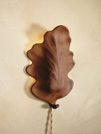 Oak Leaf Wall Sconce – Brown