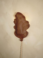 Oak Leaf Wall Sconce – Brown