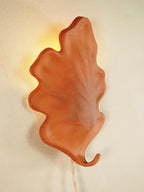 Oak Leaf Wall Sconce – Red Clay