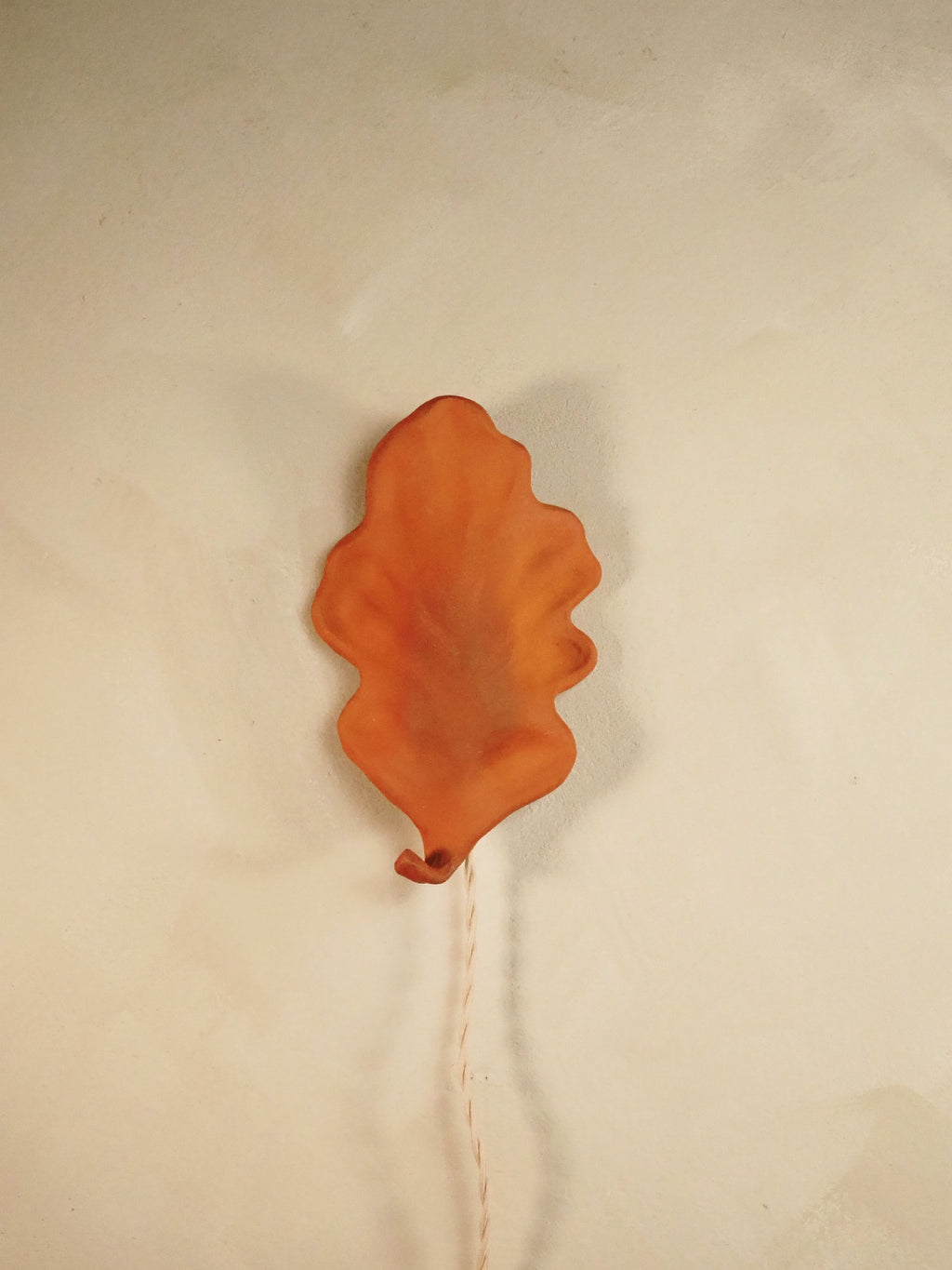 Oak Leaf Wall Sconce – Red Clay