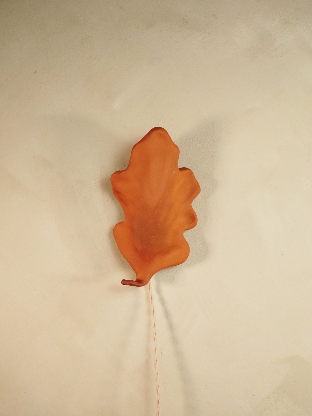 Oak Leaf Wall Sconce – Red Clay