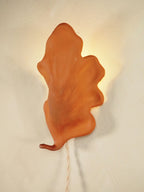 Oak Leaf Wall Sconce – Red Clay